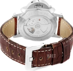 Contemporary Luminor 1950 3 Days GMT Automatic Svart/Läder Ø44 mm