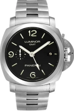 Contemporary Luminor 1950 3 Days GMT Automatic Svart/Stål Ø44 mm