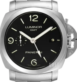 Contemporary Luminor 1950 3 Days GMT Automatic Svart/Stål Ø44 mm