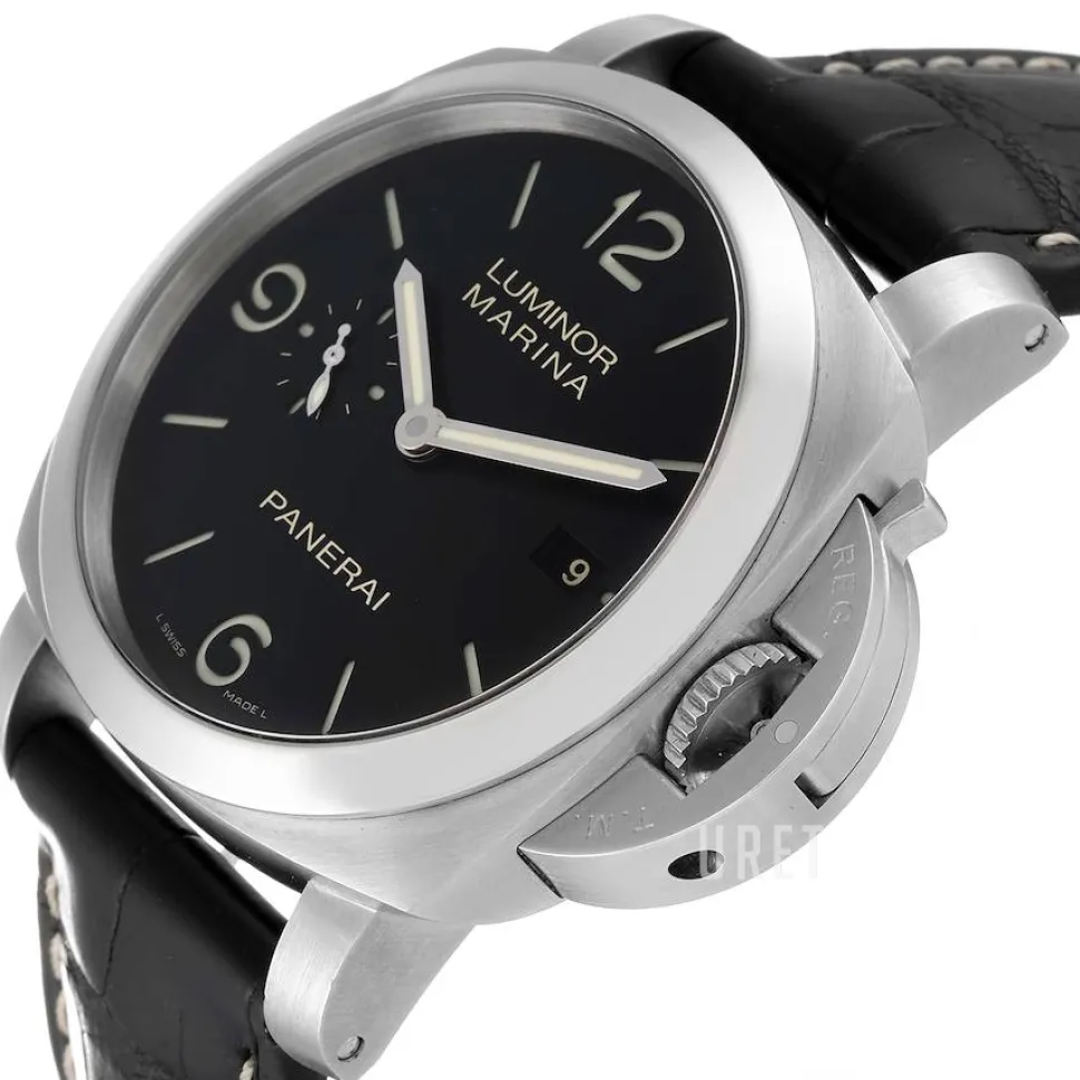 Contemporary Luminor 1950 3 Days Automatic Svart/Läder Ø44 mm