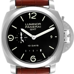 Contemporary Luminor 1950 10 Days GMT Svart/Läder Ø44 mm