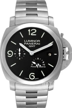 Contemporary Luminor 3 Days GMT Power Reserve Svart/Stål Ø44 mm