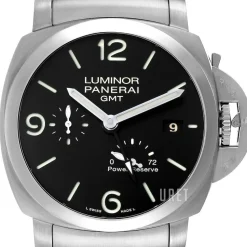 Contemporary Luminor 3 Days GMT Power Reserve Svart/Stål Ø44 mm