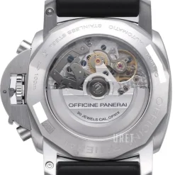 Contemporary Luminor 1950 Flyback Svart/Gummi Ø44 mm