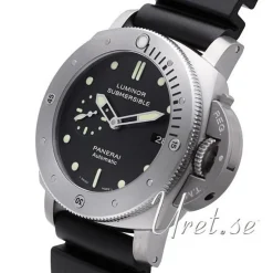Contemporary Luminor 1950 Submersible 3 Days Automatic Svart/Gummi Ø47 mm