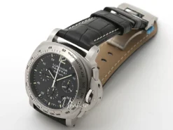 Contemporary Luminor Chrono Daylight Svart/Läder Ø44 mm