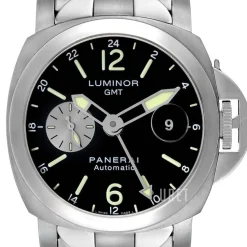 Contemporary Luminor GMT Titanium Svart/Titan Ø44 mm