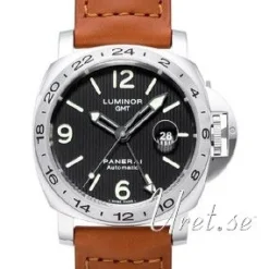 Contemporary Luminor GMT Svart/Läder Ø44 mm