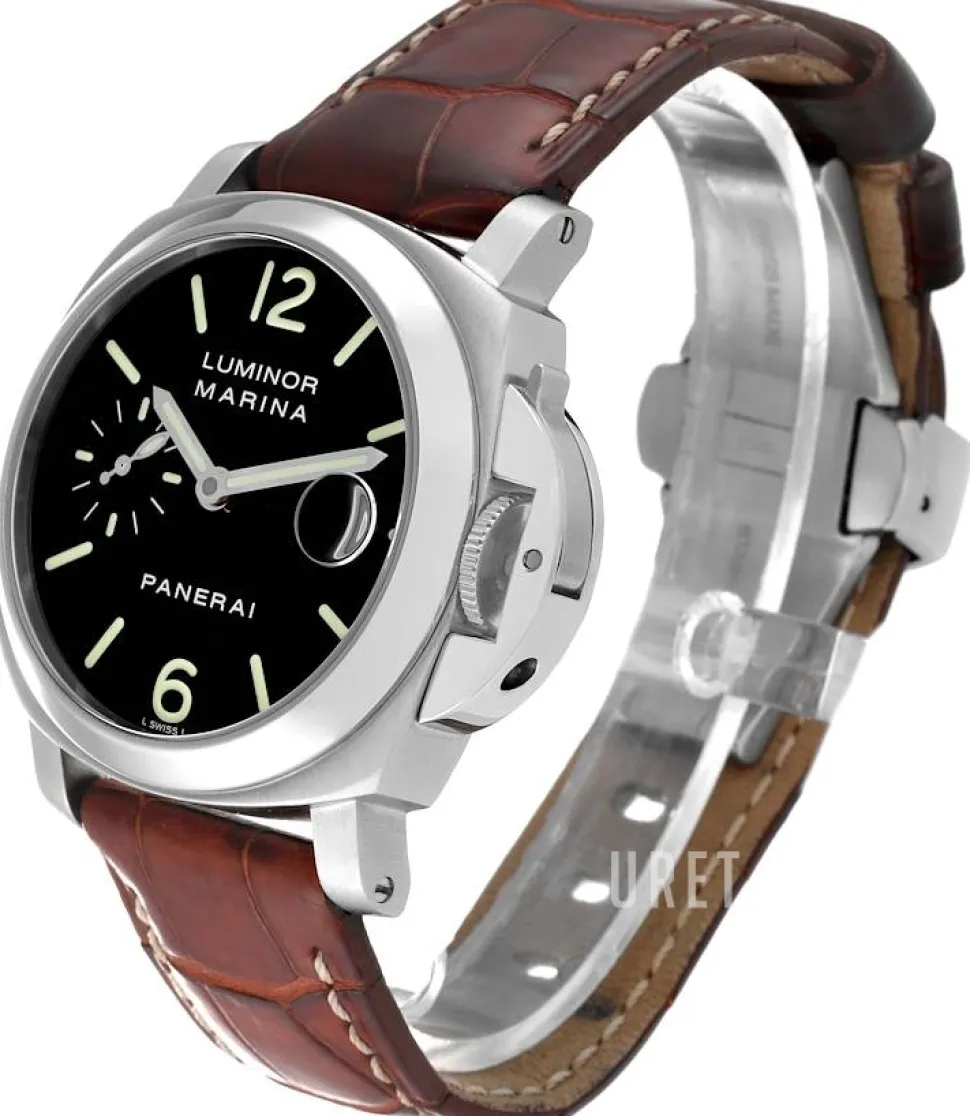 Contemporary Luminor Marina Automatic Vit/Läder Ø40 mm
