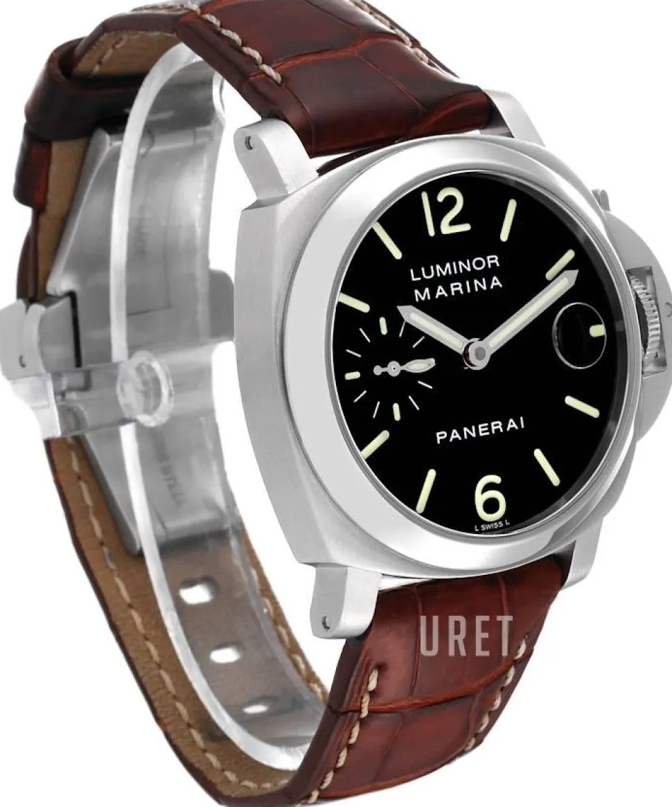 Contemporary Luminor Marina Automatic Vit/Läder Ø40 mm