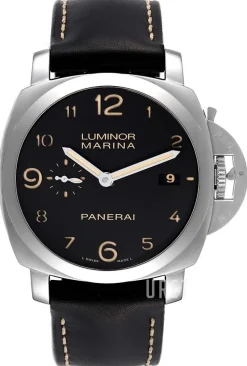 Contemporary Luminor Marina 1950 3 Days Automatic Svart/Läder Ø44 mm