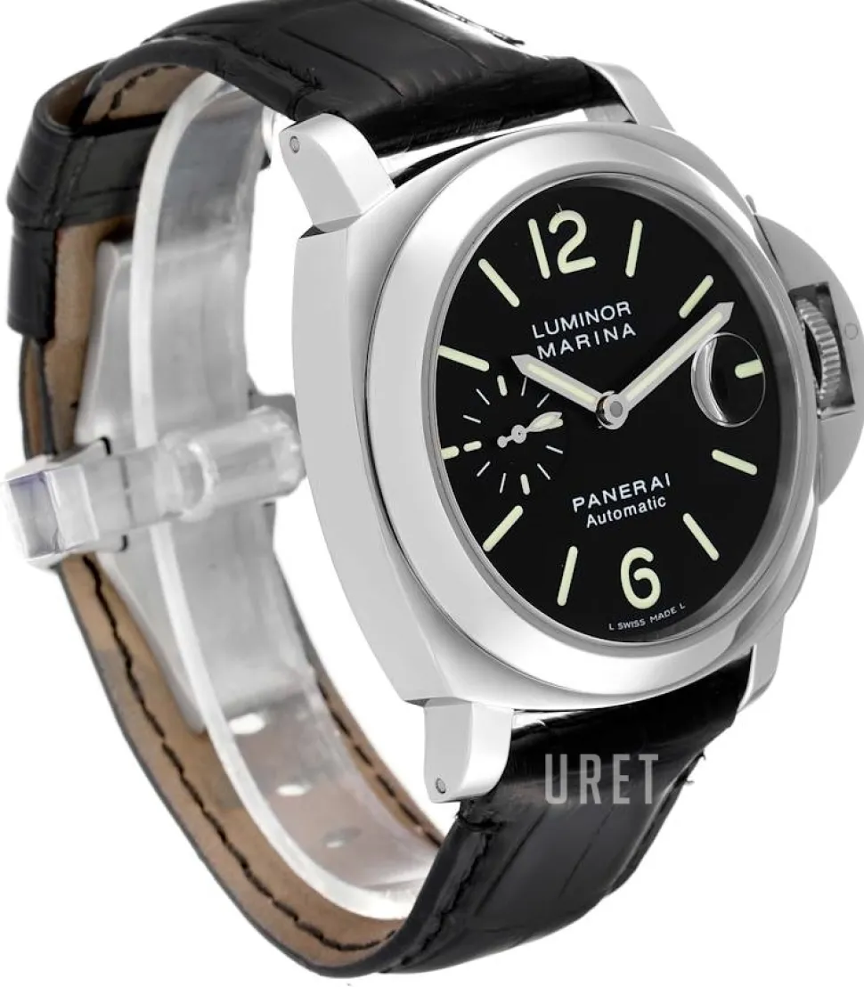 Contemporary Luminor Marina Automatic Svart/Läder Ø44 mm