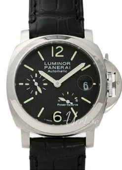 Contemporary Luminor Power Reserve Svart/Läder Ø40 mm