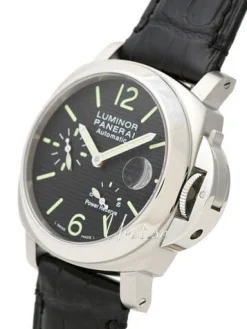 Contemporary Luminor Power Reserve Svart/Läder Ø40 mm