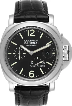 Contemporary Luminor Power Reserve Svart/Läder Ø44 mm