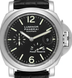 Contemporary Luminor Power Reserve Svart/Läder Ø44 mm