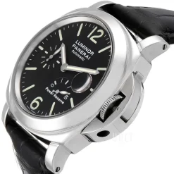 Contemporary Luminor Power Reserve Svart/Läder Ø44 mm