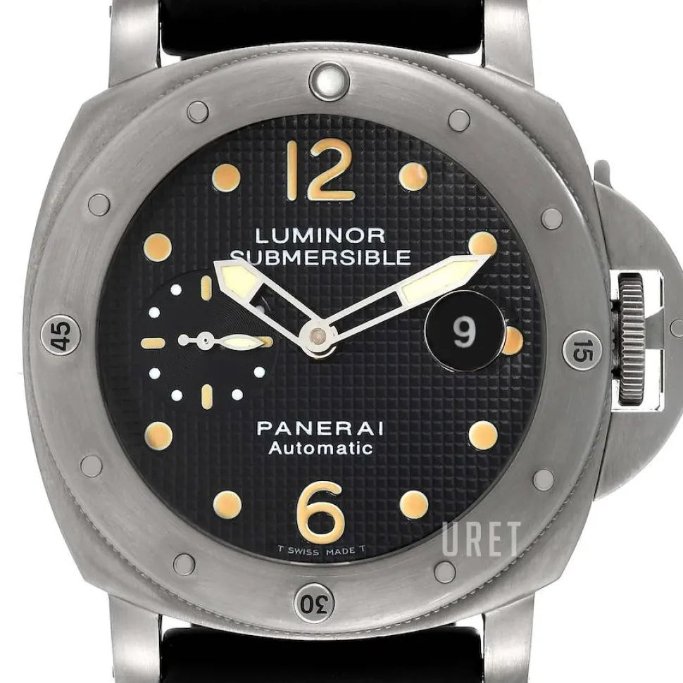 Contemporary Luminor Submersible Svart/Gummi Ø44 mm