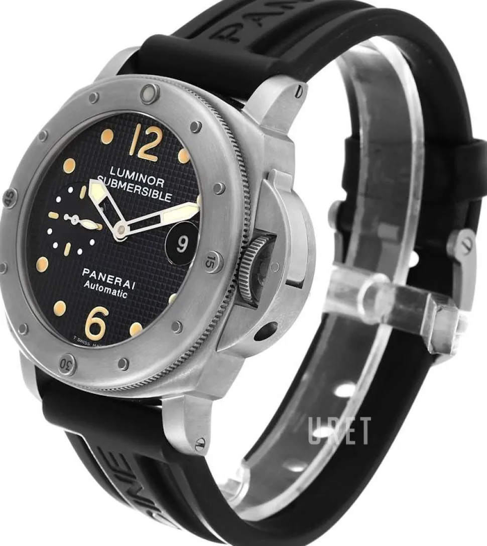 Contemporary Luminor Submersible Svart/Gummi Ø44 mm