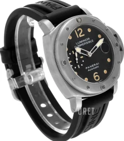 Contemporary Luminor Submersible Svart/Gummi Ø44 mm