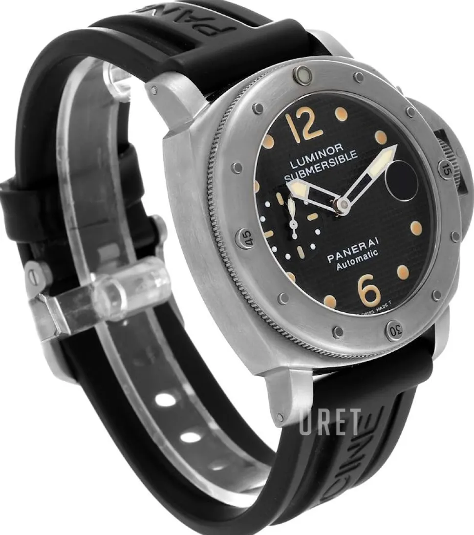 Contemporary Luminor Submersible Svart/Gummi Ø44 mm