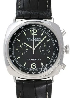 Contemporary Radiomir Chronograph Svart/Läder Ø45 mm