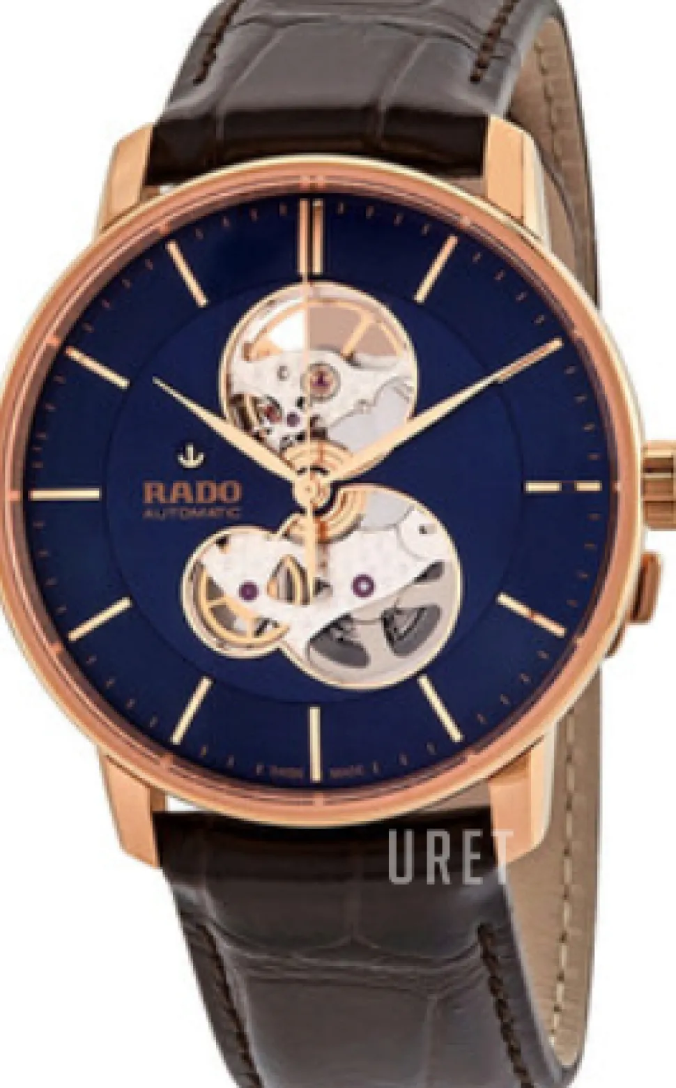 Coupole Blå/Läder Ø41 mm