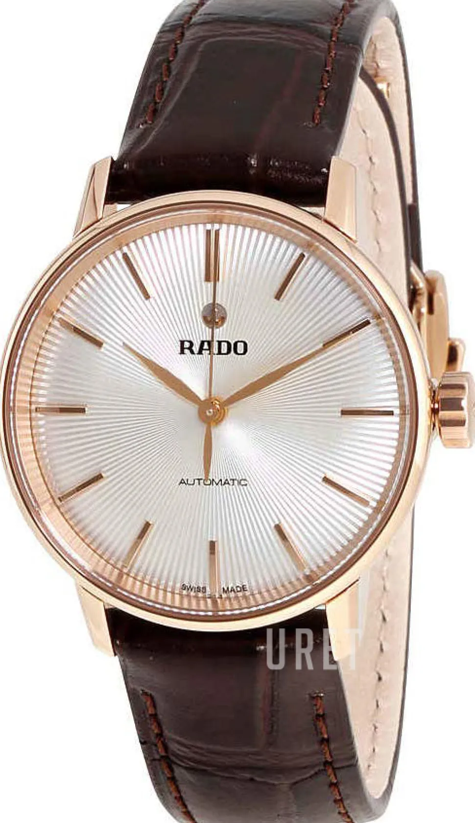 Coupole Silverfärgad/Läder Ø32 mm