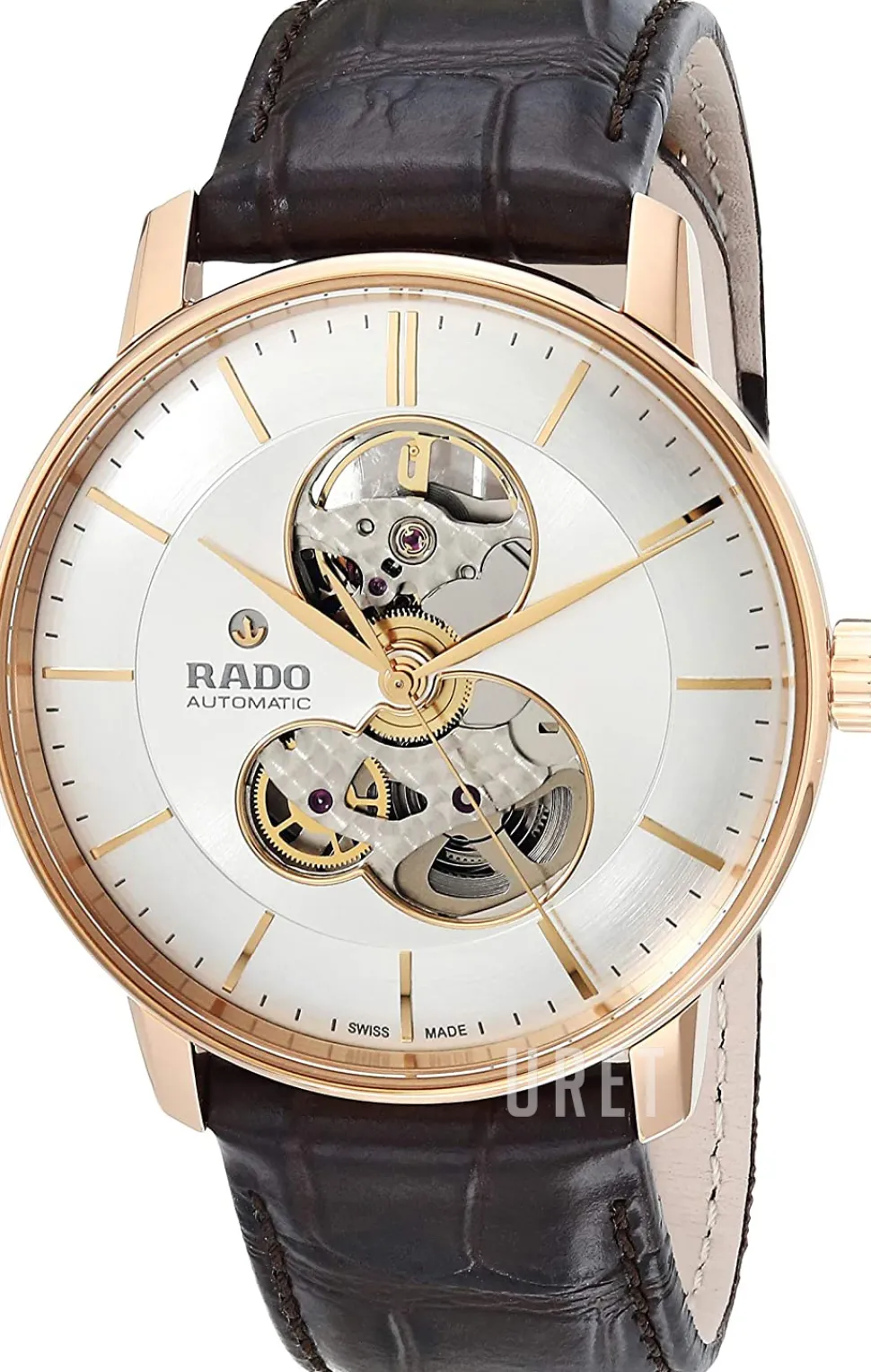 Coupole Silverfärgad/Läder Ø41 mm