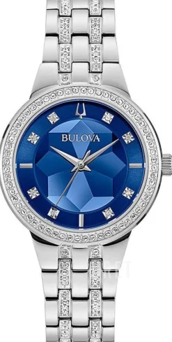 Crystal Blå/Stål Ø32 mm