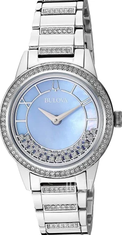 Crystal Blå/Stål Ø32 mm