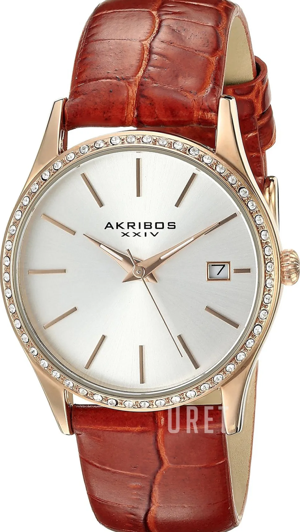 Crystal Silverfärgad/Läder Ø34 mm