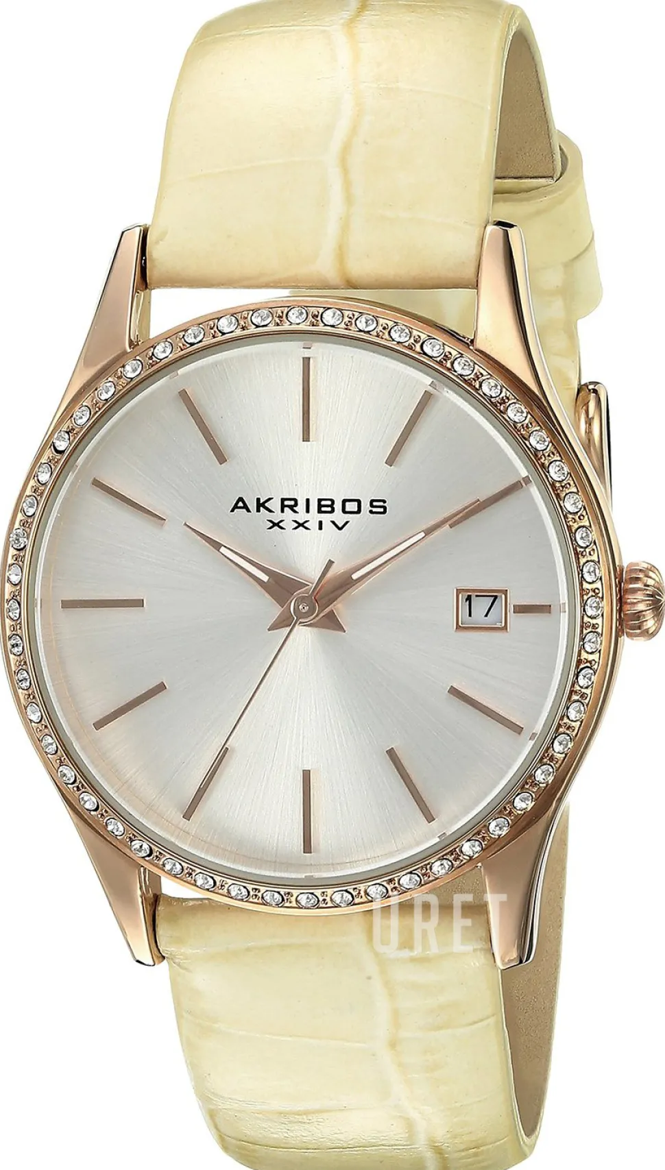 Crystal Silverfärgad/Läder Ø34 mm