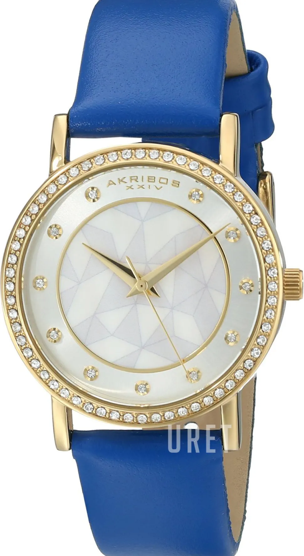 Crystal Vit/Läder Ø34 mm