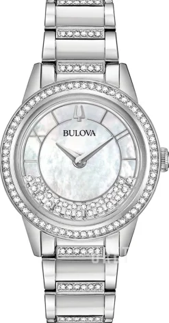 Crystal Vit/Stål Ø32.5 mm