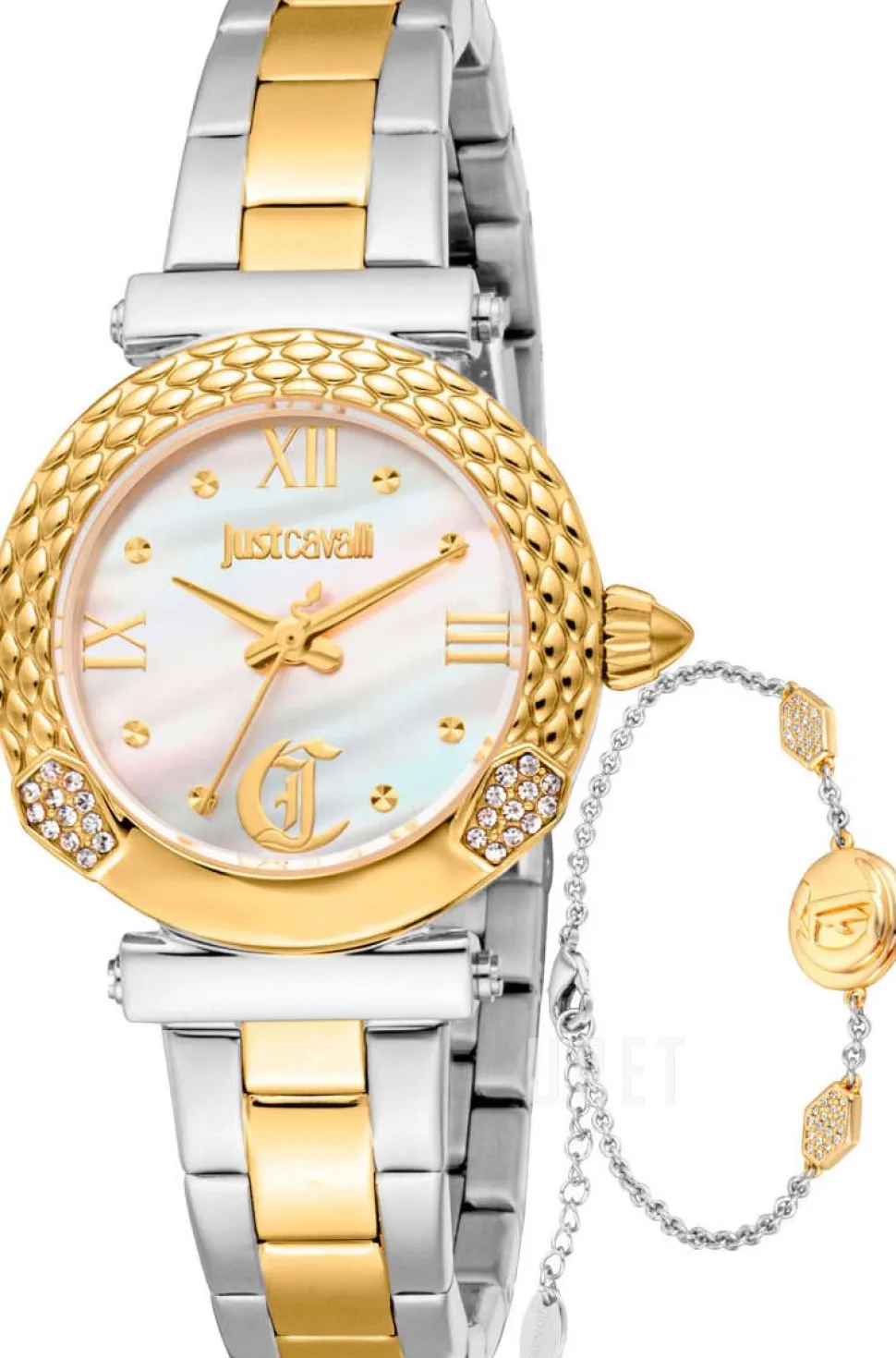 Curiosa Vit/Gulguldtonat stål Ø30 mm