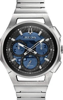 Curv Blå/Stål Ø44 mm