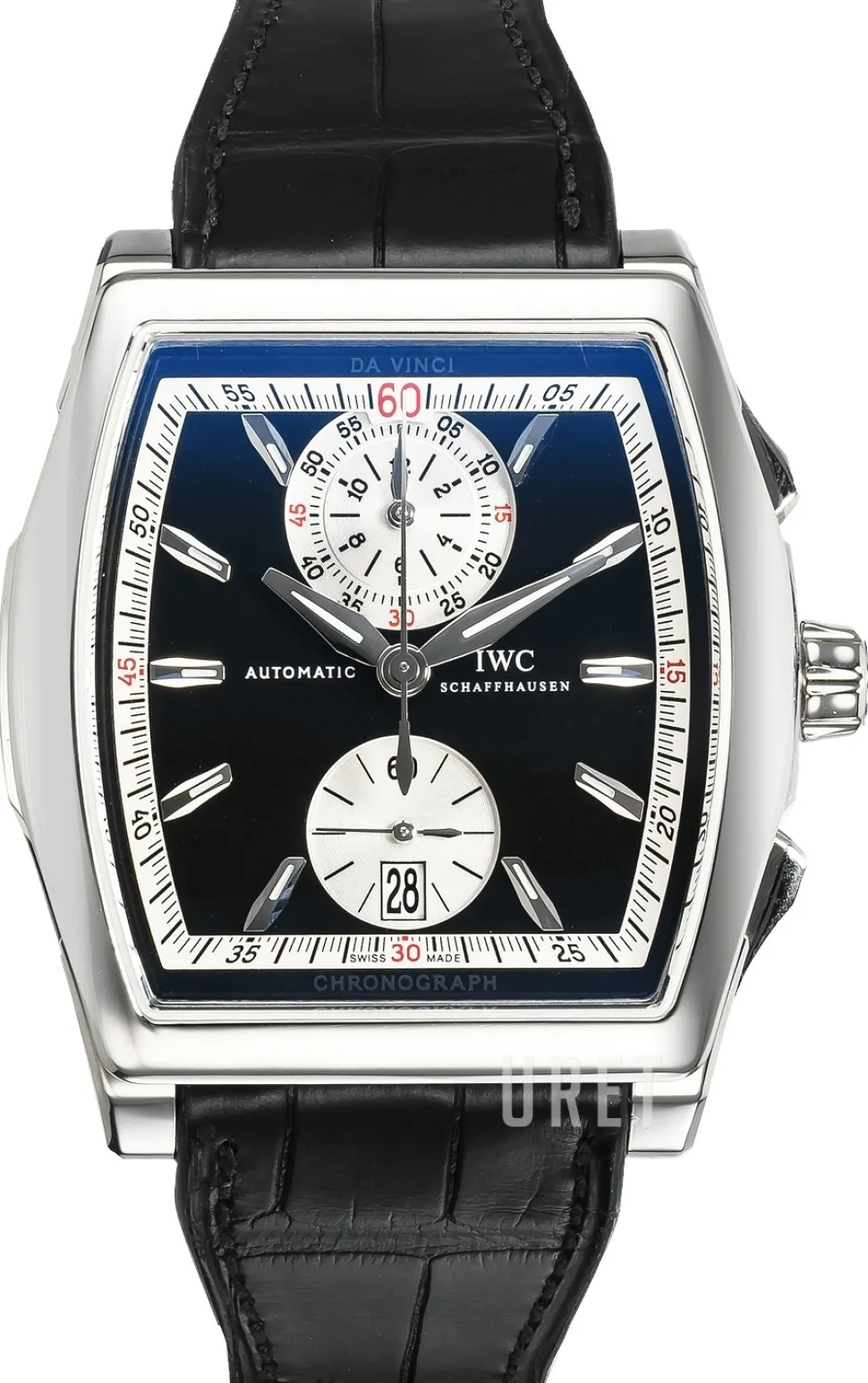 Da Vinci Svart/Läder 51x43 mm