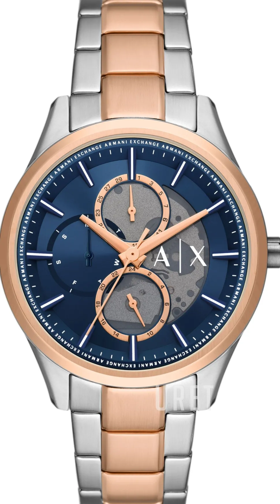 Dante Blå/Roséguldstonat stål Ø42 mm