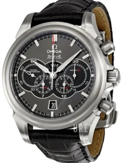 De Ville 4 Counters Chrono Grå/Läder Ø41 mm