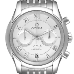 De Ville Co-Axial Chronograph 42mm Silverfärgad/Stål Ø42 mm