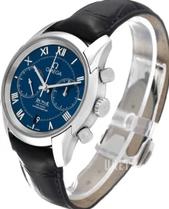 De Ville Co-Axial Chronograph 42mm Blå/Läder Ø42 mm