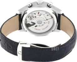 De Ville Co-Axial Chronograph 42mm Blå/Läder Ø42 mm