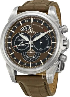 De Ville Co-Axial Chronoscope Brun/Läder Ø44 mm