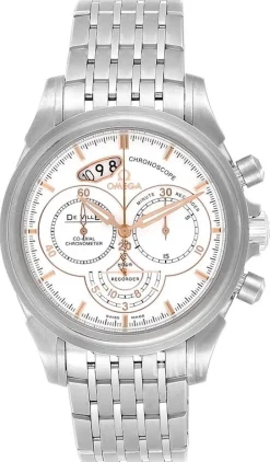 De Ville Co-Axial Chronoscope Vit/Stål Ø41 mm