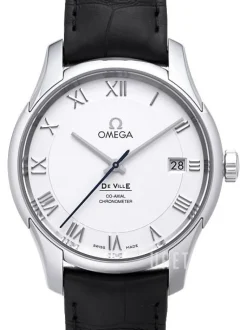 De Ville Co-Axial 41mm Silverfärgad/Läder Ø41 mm