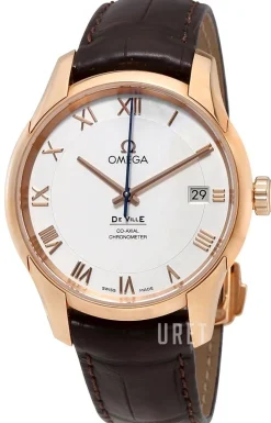 De Ville Co-Axial 41mm Silverfärgad/Läder Ø41 mm