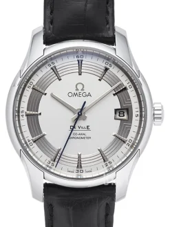 De Ville Hour Vision Co-Axial 41mm Silverfärgad/Läder Ø41 mm