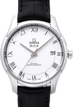 De Ville Hour Vision Co-Axial Master Chronometer 41mm Silverfärgad/Läder Ø41 mm