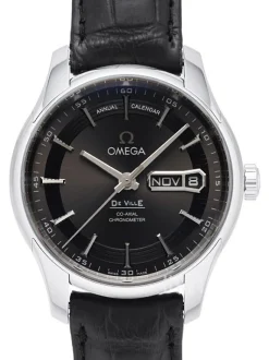 De Ville Hour Vision Co-Axial Annual Calendar 41mm Grå/Läder Ø41 mm